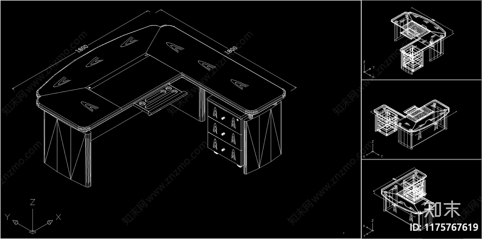 综合家具图库cad施工图下载【ID:1175767619】