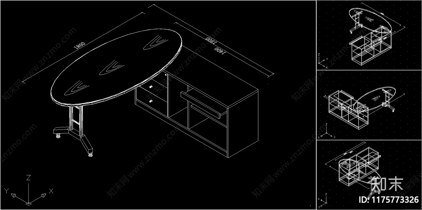 综合家具图库cad施工图下载【ID:1175773326】