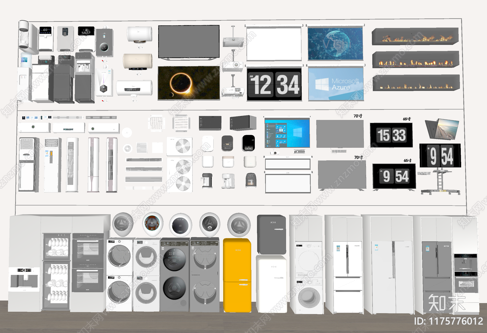 家用电器组合SU模型下载【ID:1175776012】