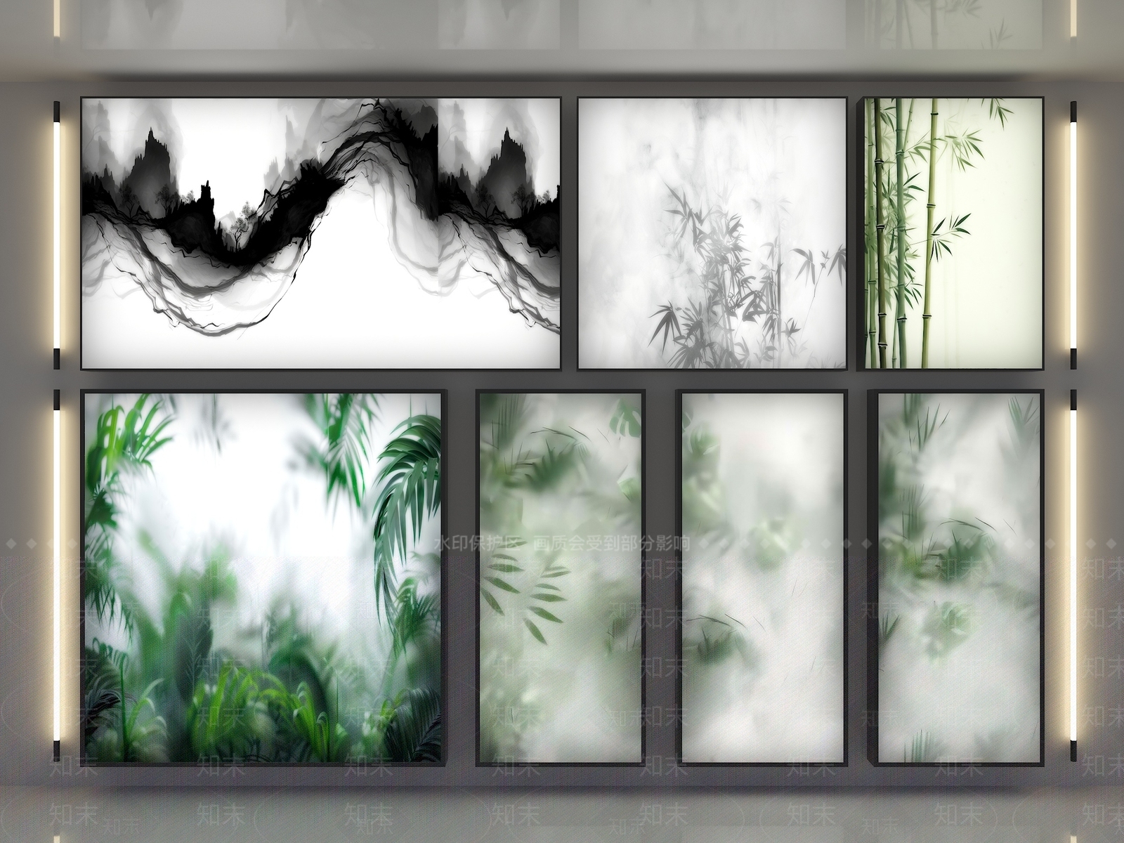 现代新中式其他灯具3D模型下载【ID:1175803723】