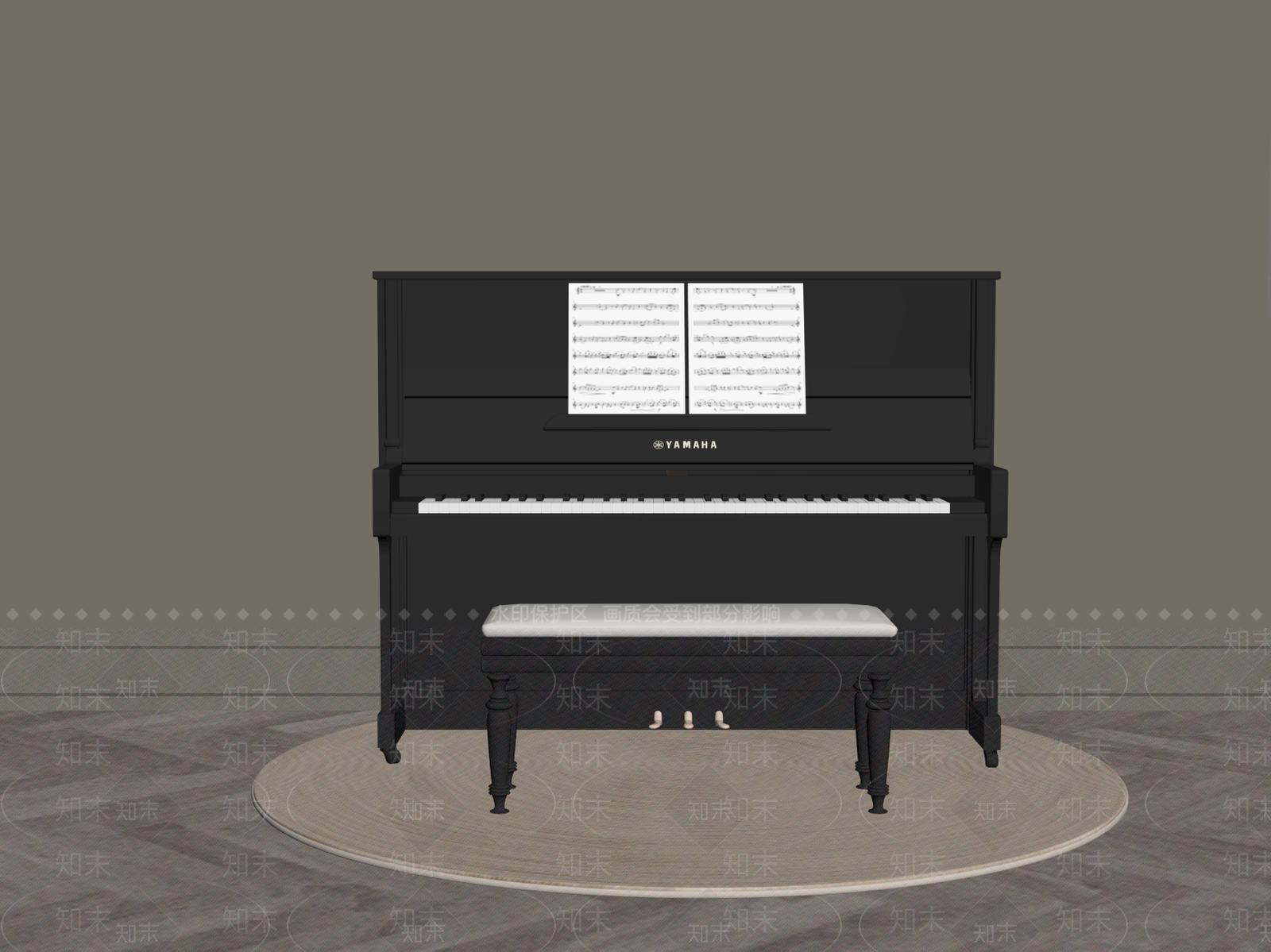乐器SU模型下载【ID:1175807017】