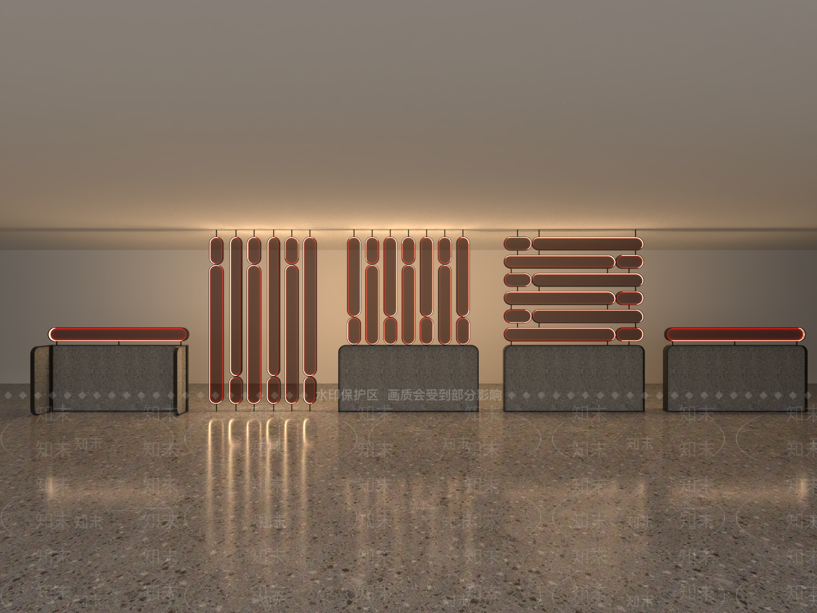 现代轻奢中餐厅3D模型下载【ID:1175808814】