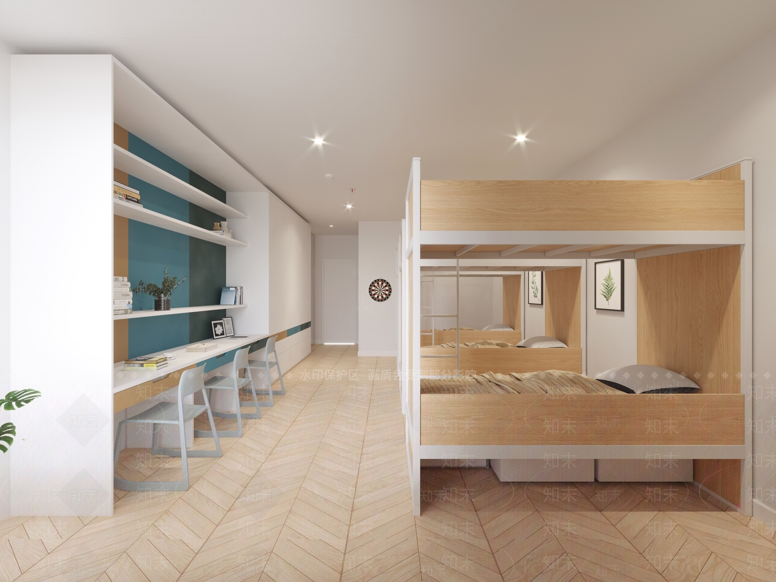 现代上下床3D模型下载【ID:1175821896】