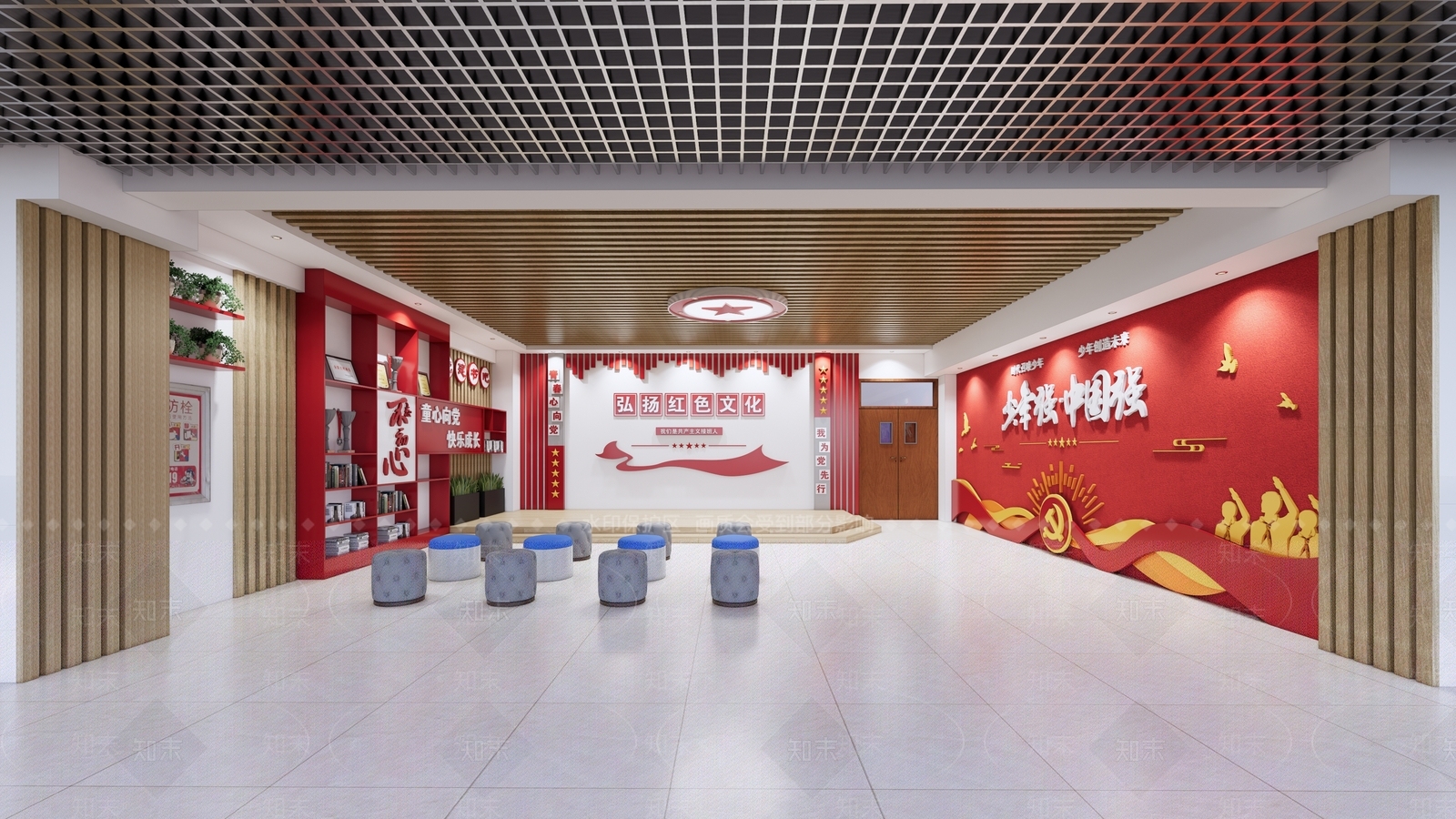 现代其他学校空间SU模型下载【ID:1175836313】