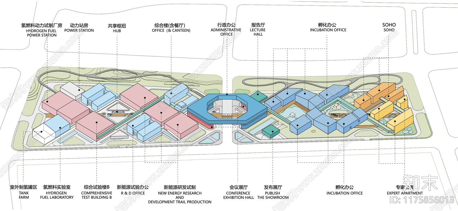 现代新中式办公楼下载【ID:1175856013】