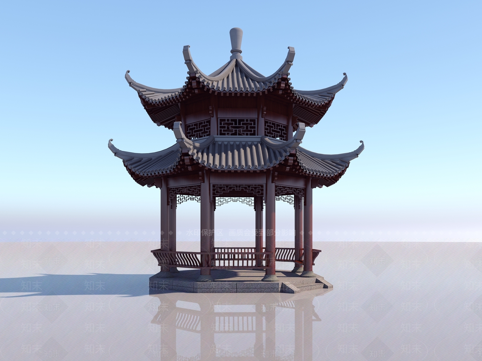 中式新中式古建3D模型下载【ID:1175863949】