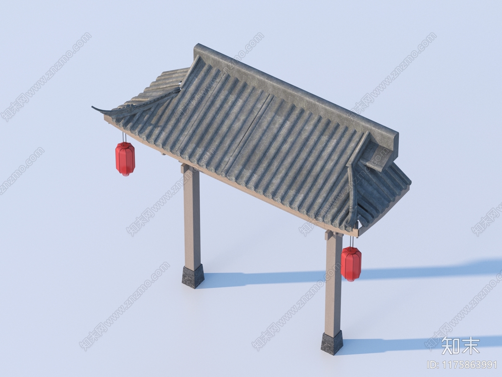 中式其他建筑外观3D模型下载【ID:1175863991】