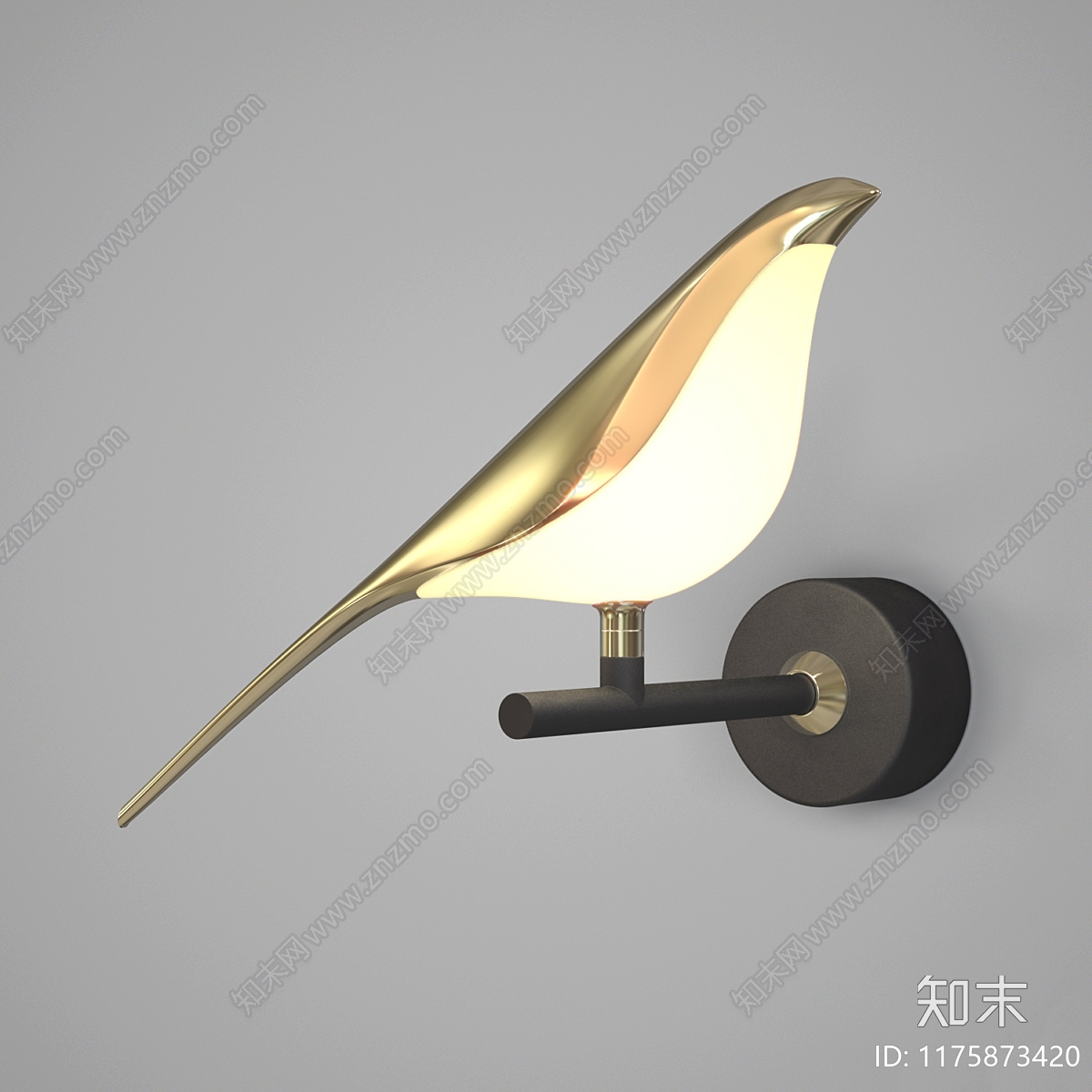 现代壁灯3D模型下载【ID:1175873420】