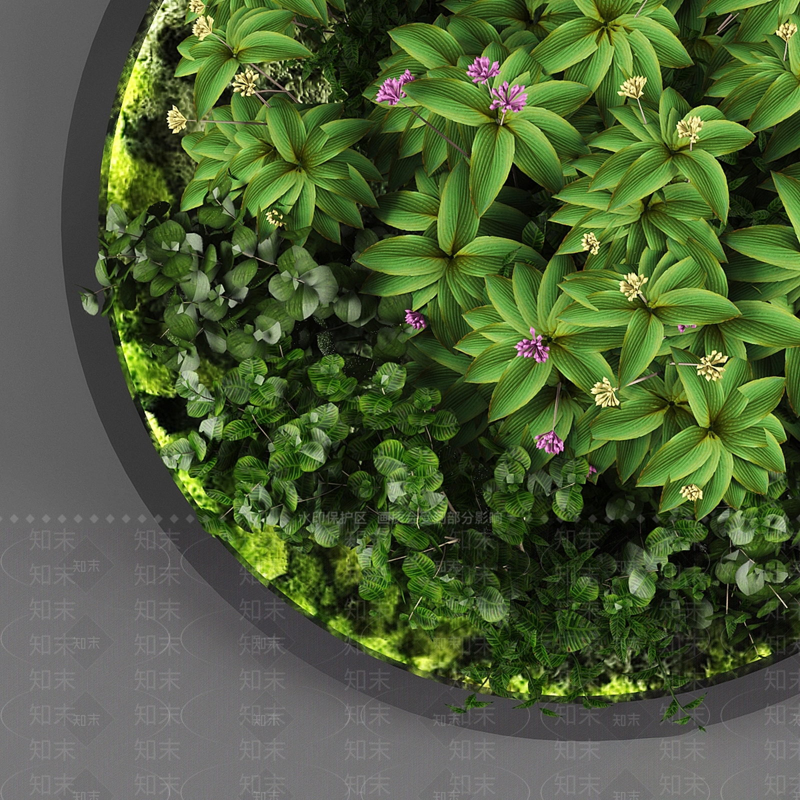 绿植墙3D模型下载【ID:1175874633】