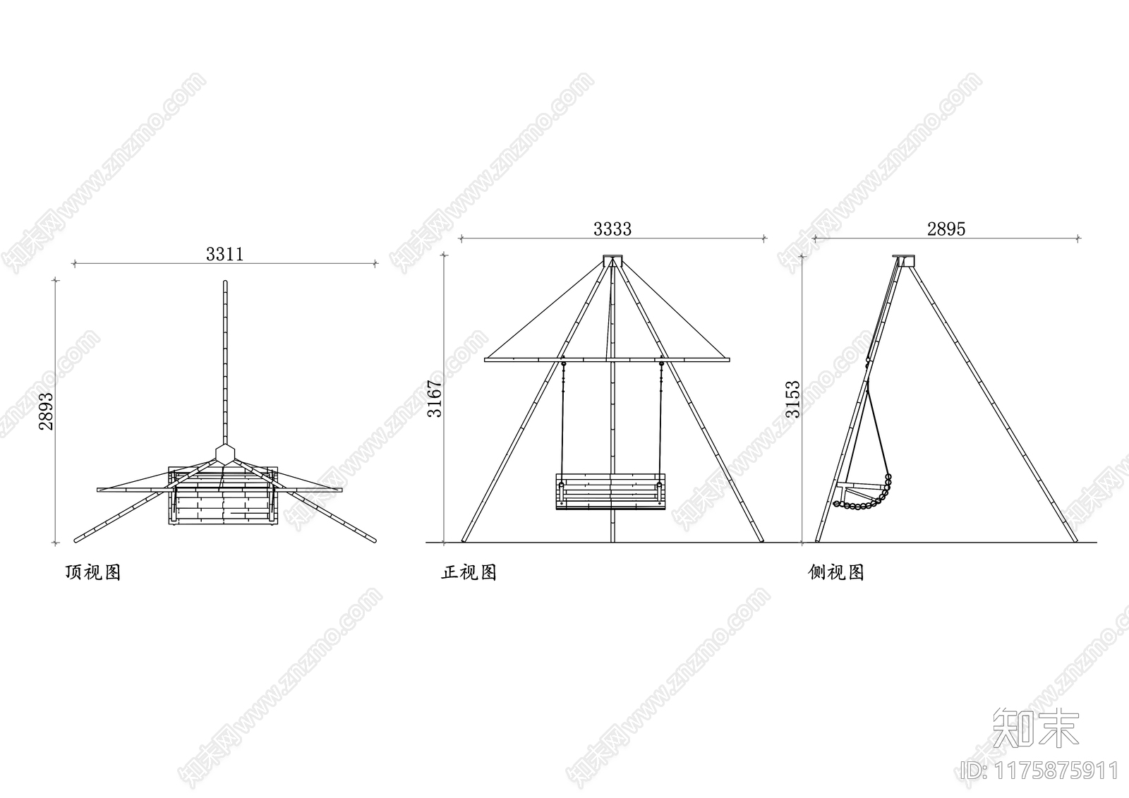 现代综合景观小品施工图下载【ID:1175875911】