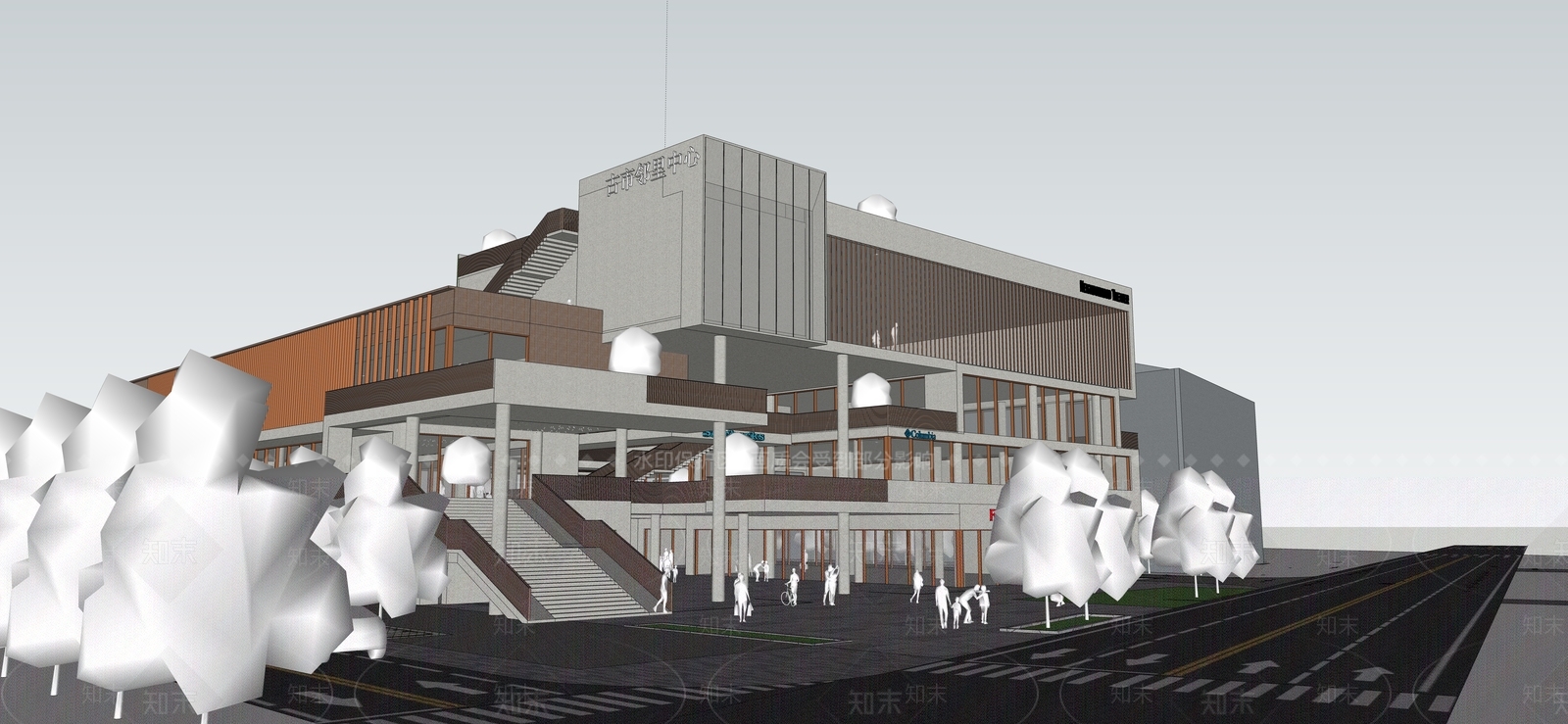 公共建筑SU模型精品下载_SketchUp模型_知末网