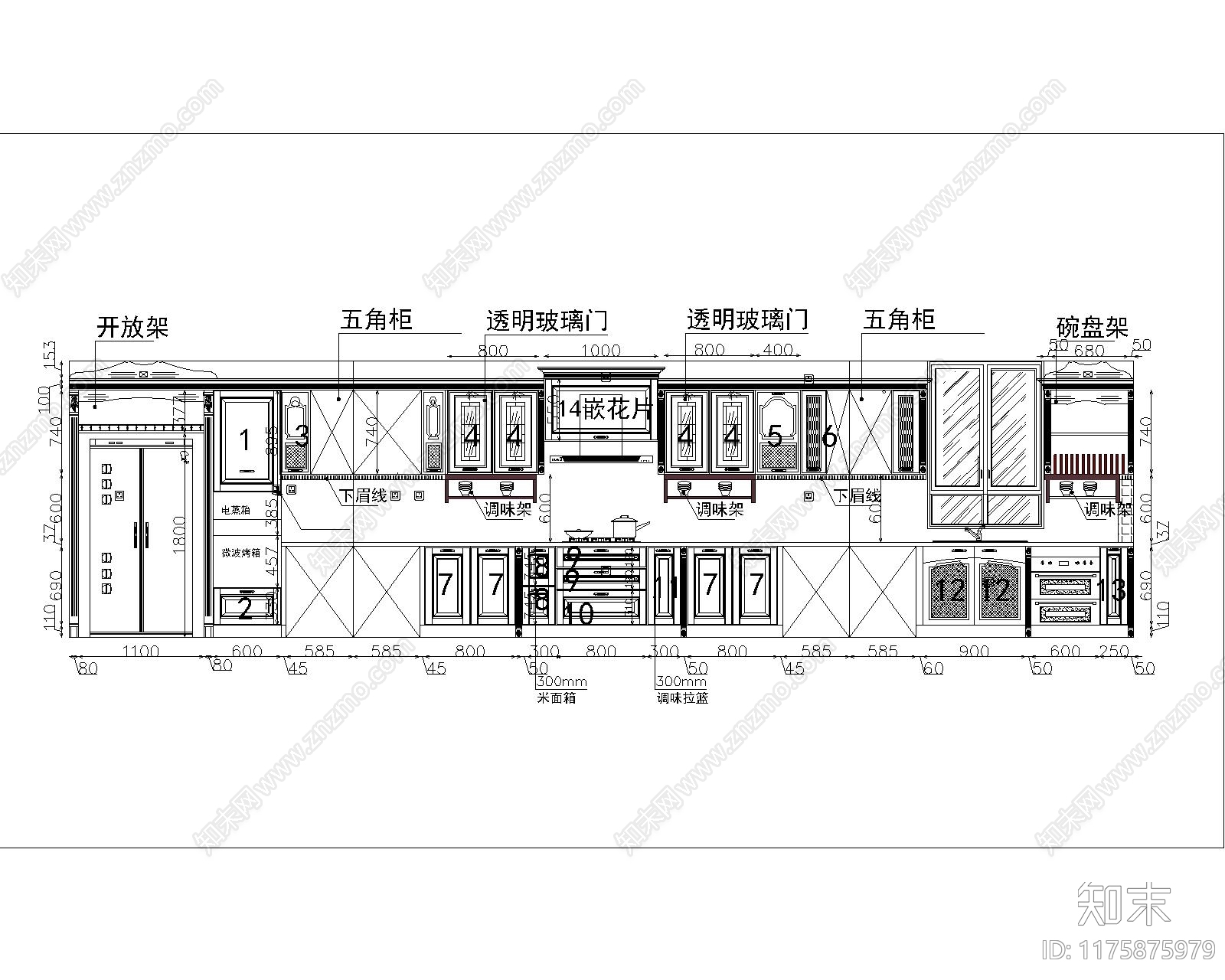 美式综合家具图库cad施工图下载【ID:1175875979】