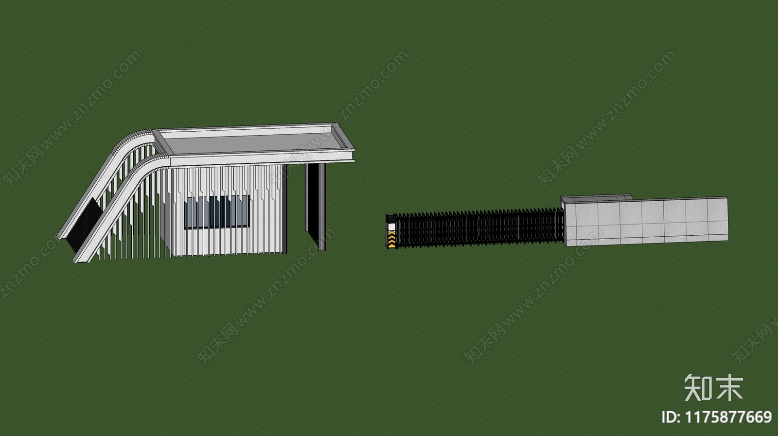 现代其他工业建筑SU模型下载【ID:1175877669】