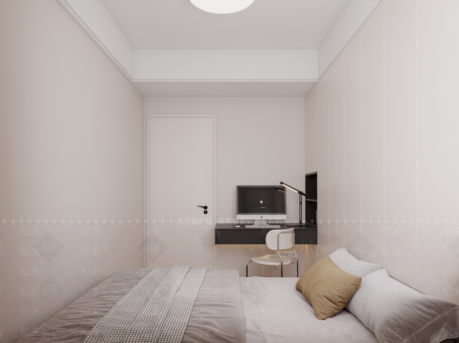 现代榻榻米卧室3D模型下载【ID:1175879073】