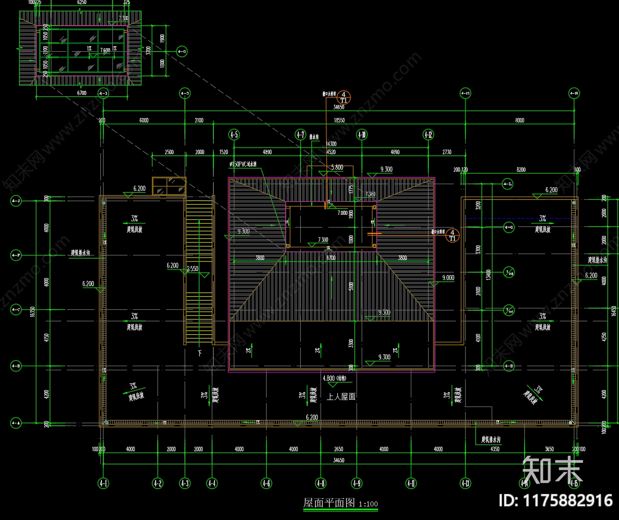 新中式现代商业综合体cad施工图下载【ID:1175882916】