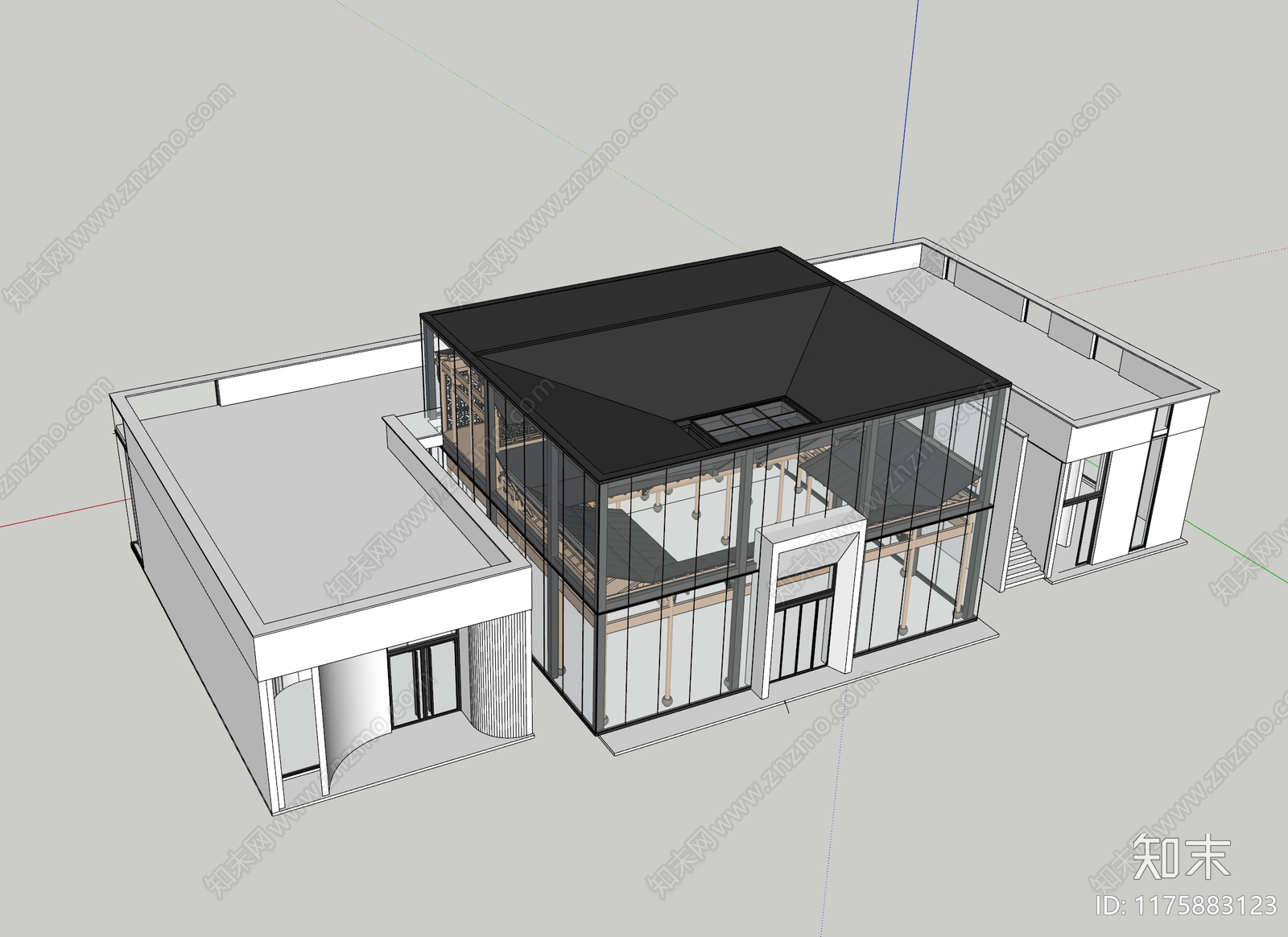 现代新中式其他商业建筑SU模型下载【ID:1175883123】