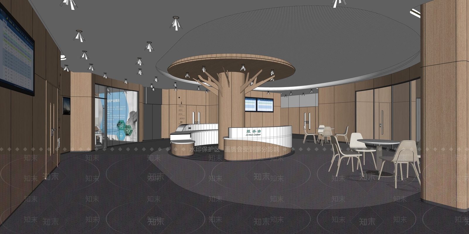 现代医院SU模型下载【ID:1175883835】