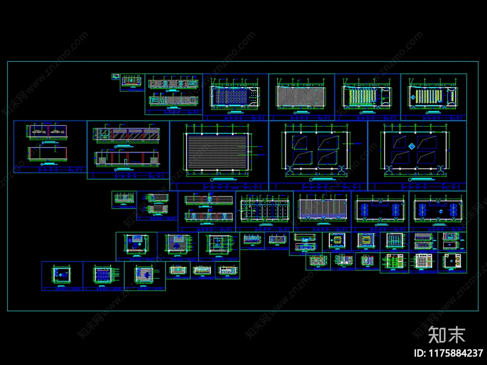 现代其他商业建筑施工图下载【ID:1175884237】