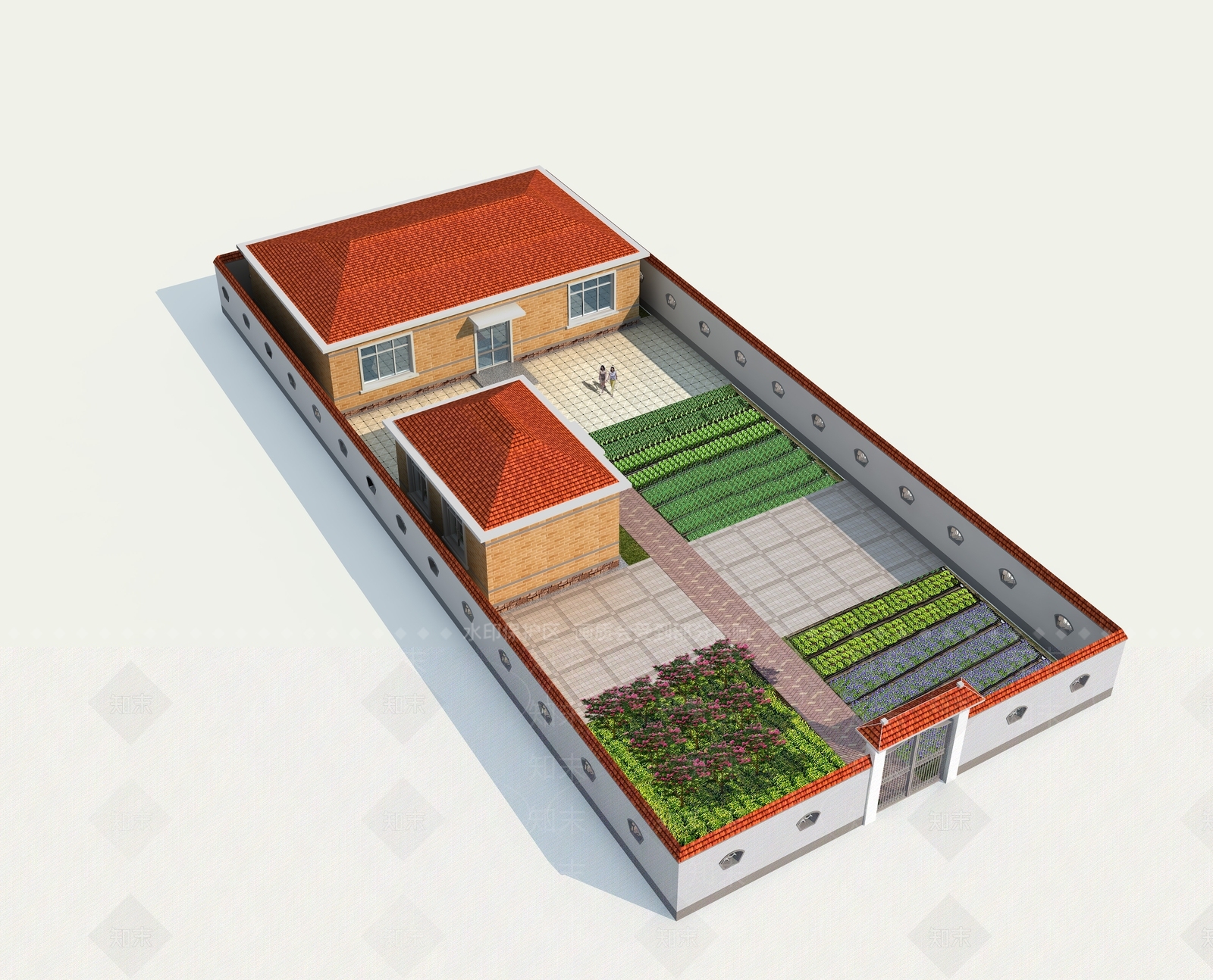 现代艺术风格建筑3D模型下载【ID:1175887834】