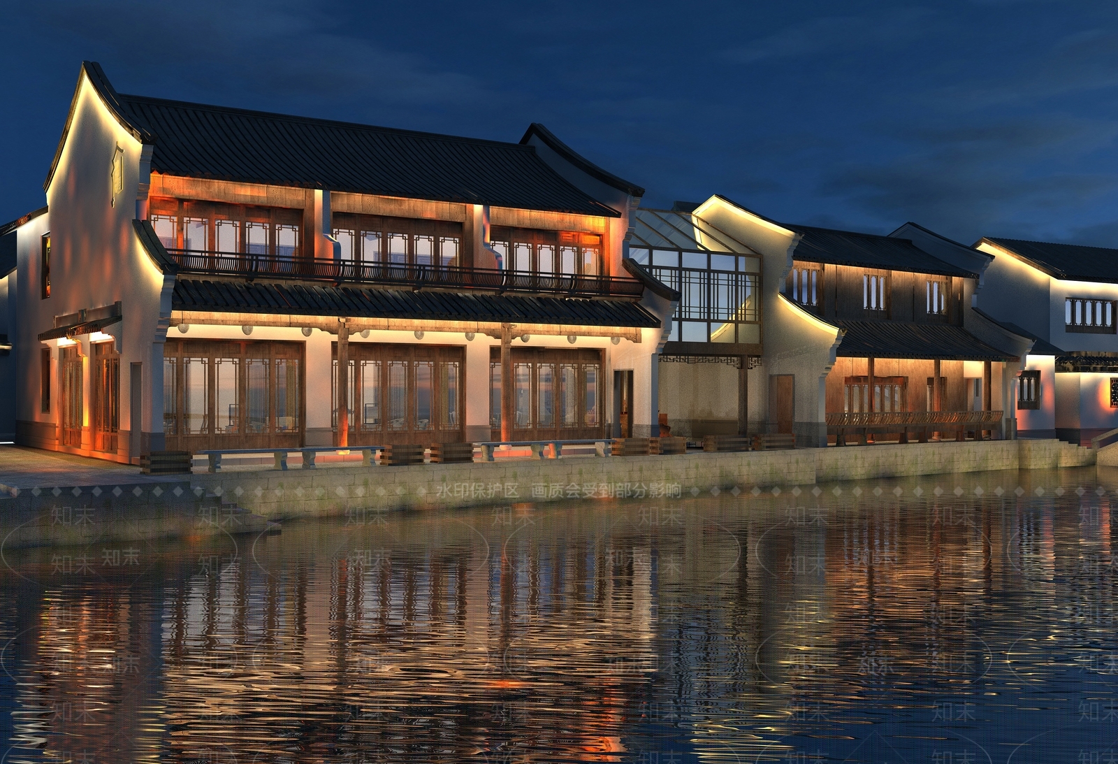 中式新中式古建3D模型下载【ID:1175889817】