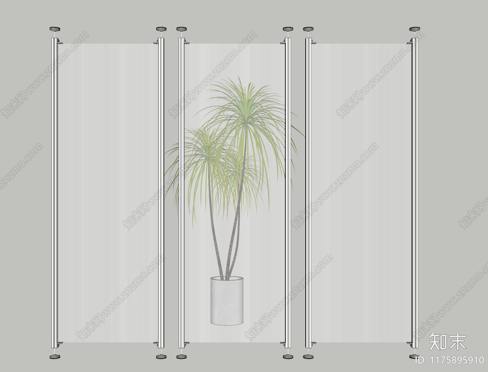 现代工业隔断SU模型下载【ID:1175895910】