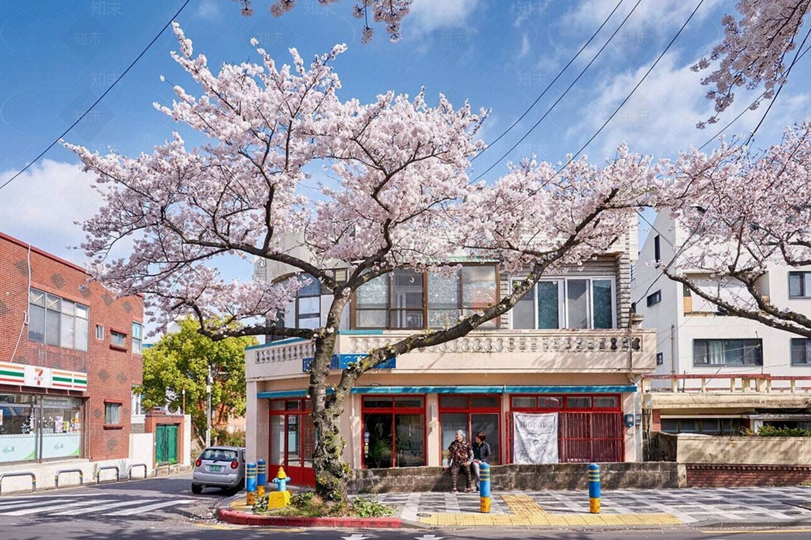 现代街道外景贴图下载【ID:1175901384】