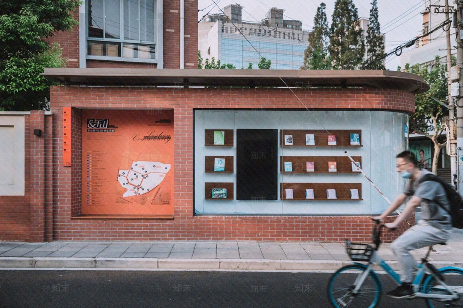 现代街道外景贴图下载【ID:1175902204】