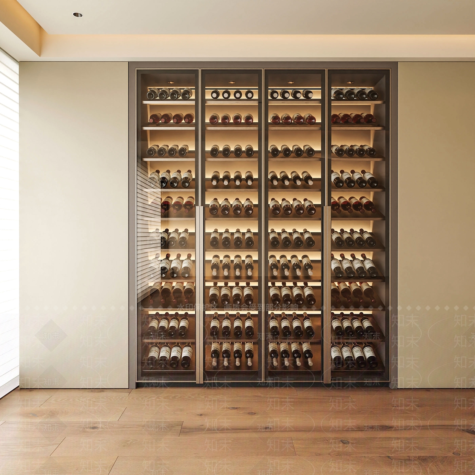 现代酒柜3D模型下载【ID:1175902605】