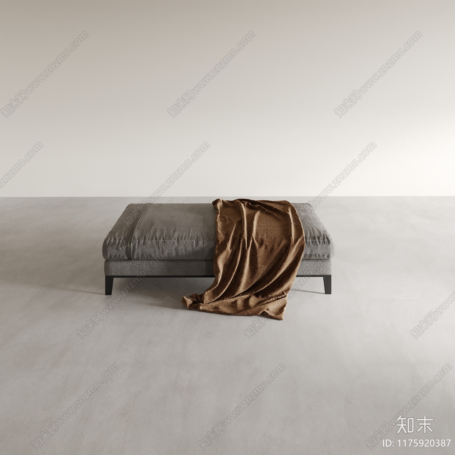 现代简约沙发凳3D模型下载【ID:1175920387】