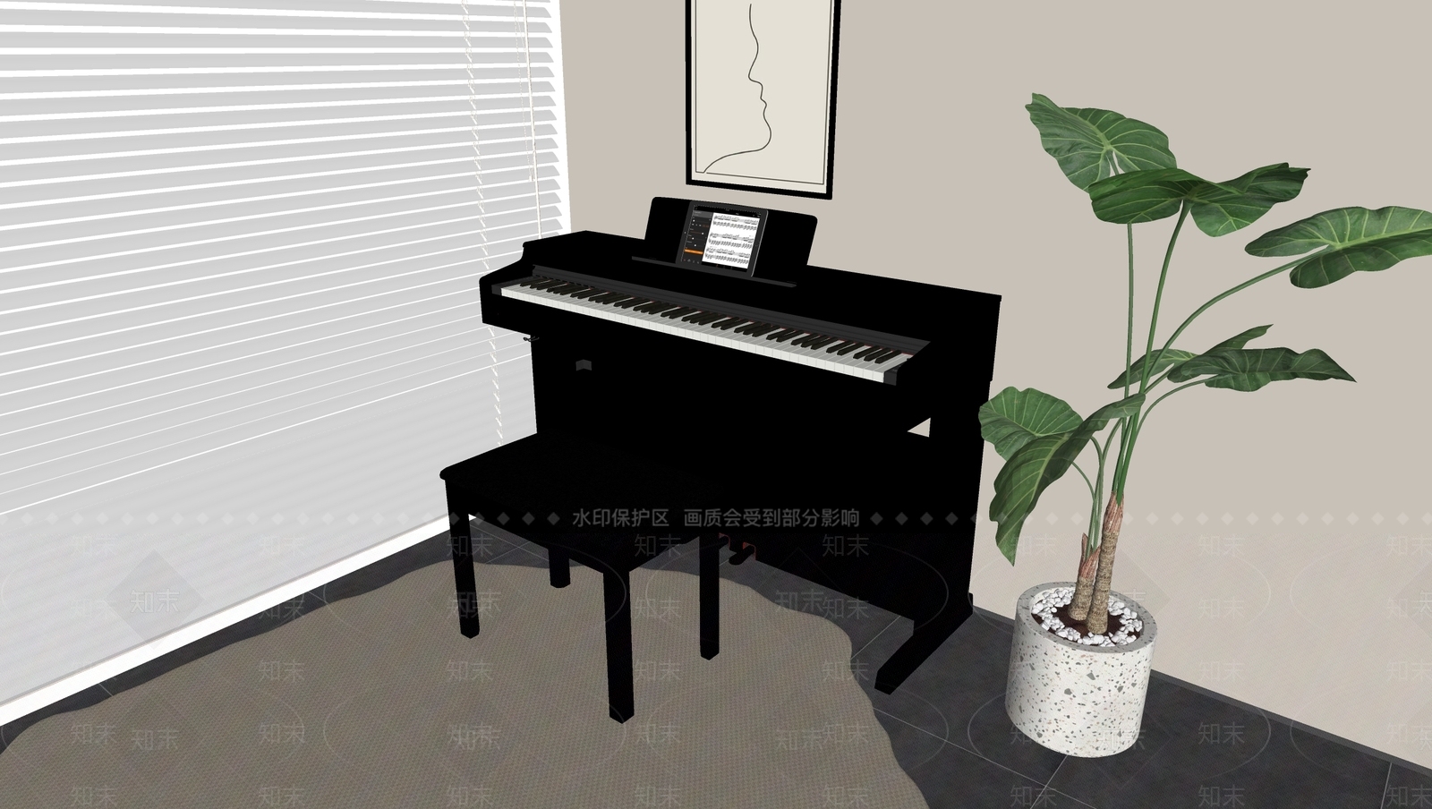 乐器SU模型下载【ID:1175926218】