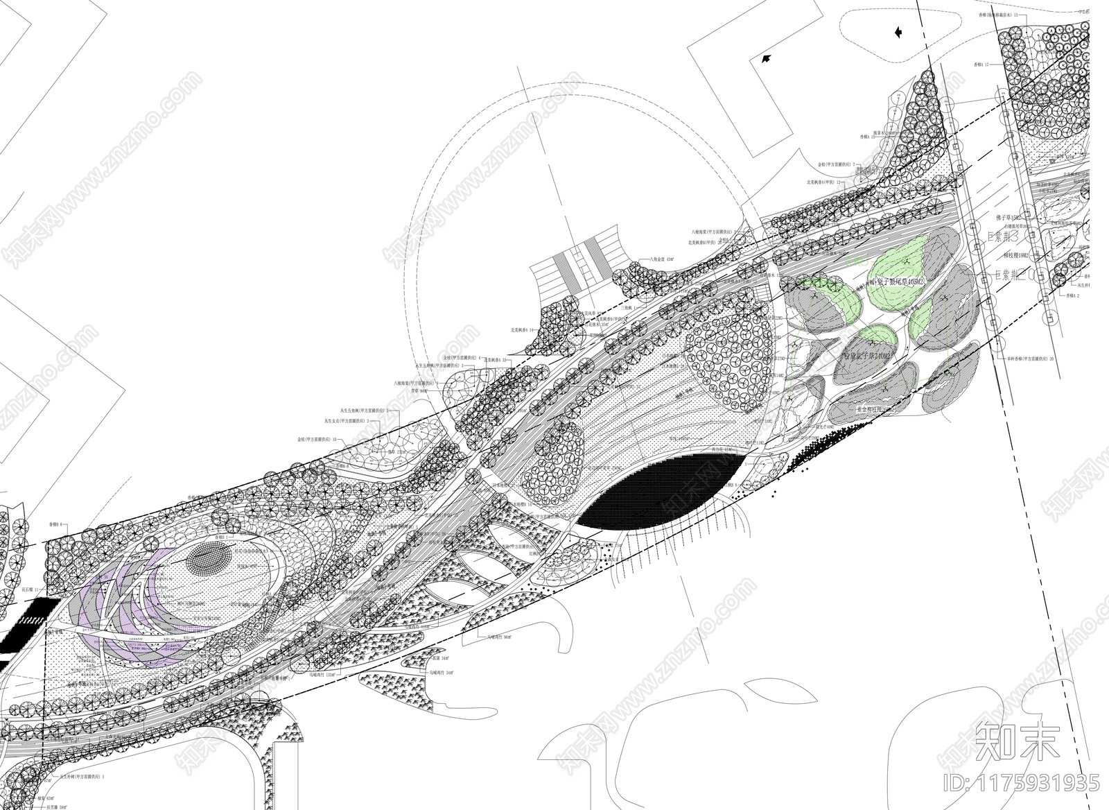 景观平面图施工图下载【ID:1175931935】