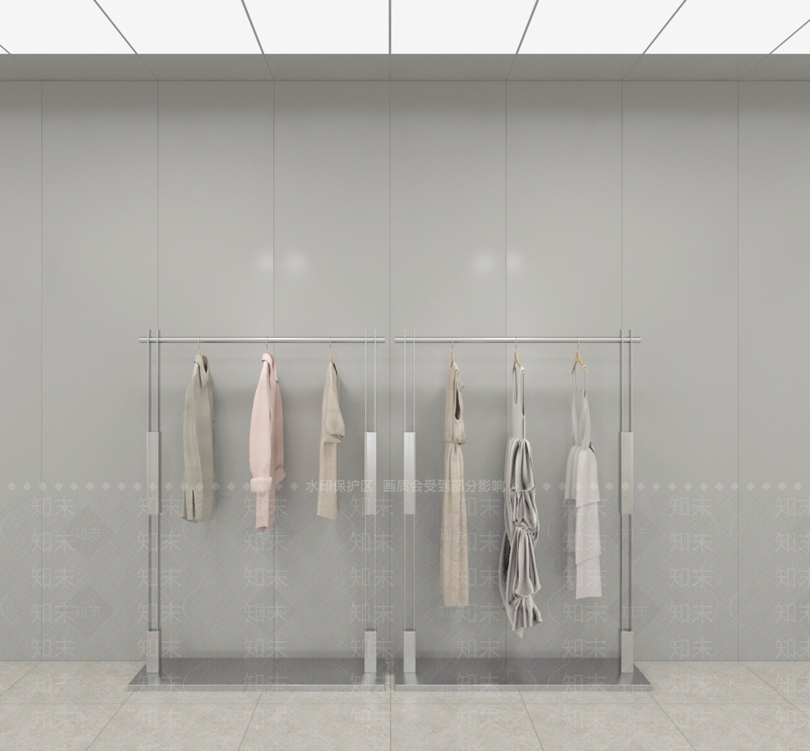 现代服装店SU模型下载【ID:1175937880】