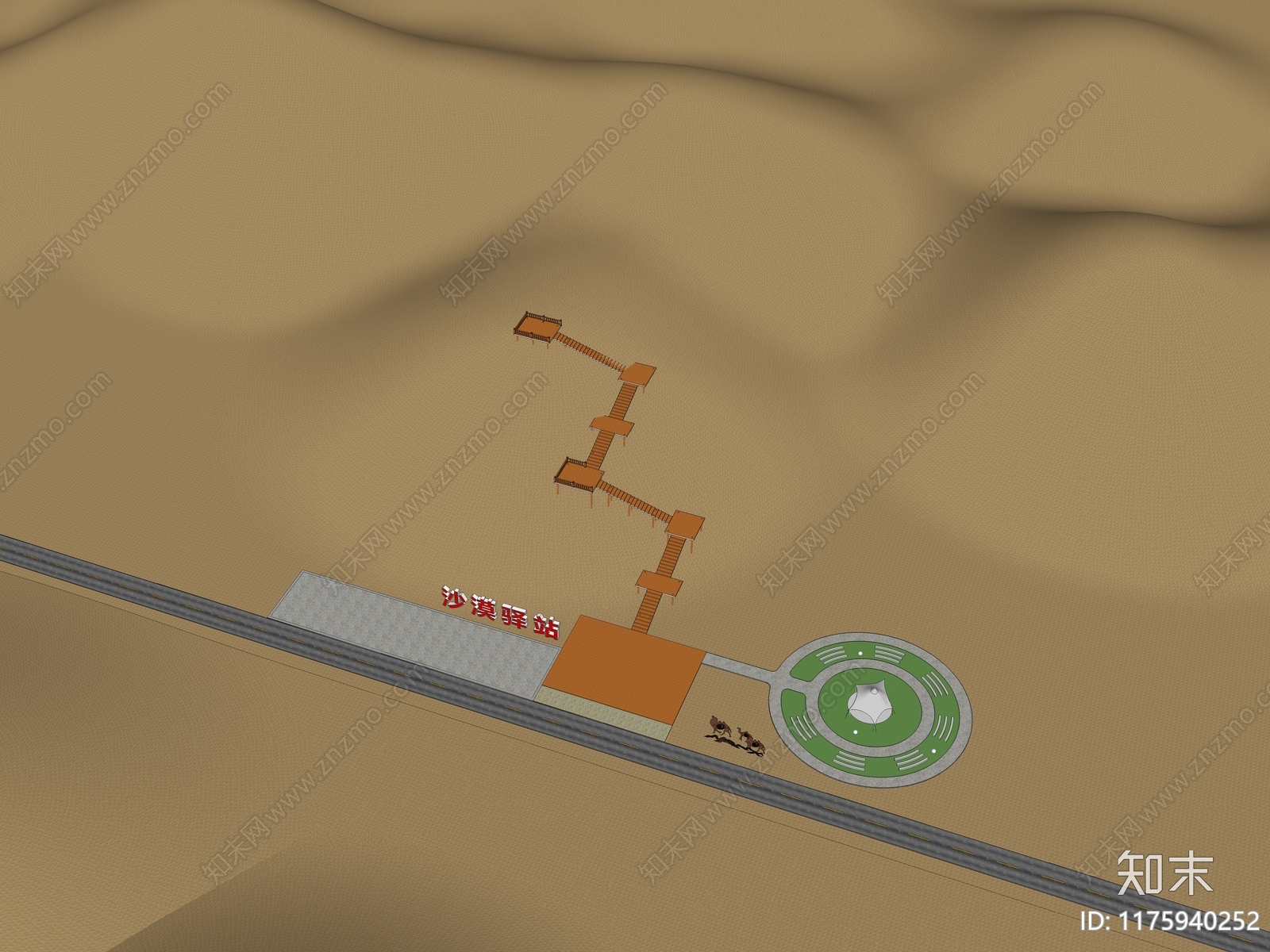 现代营地SU模型下载【ID:1175940252】