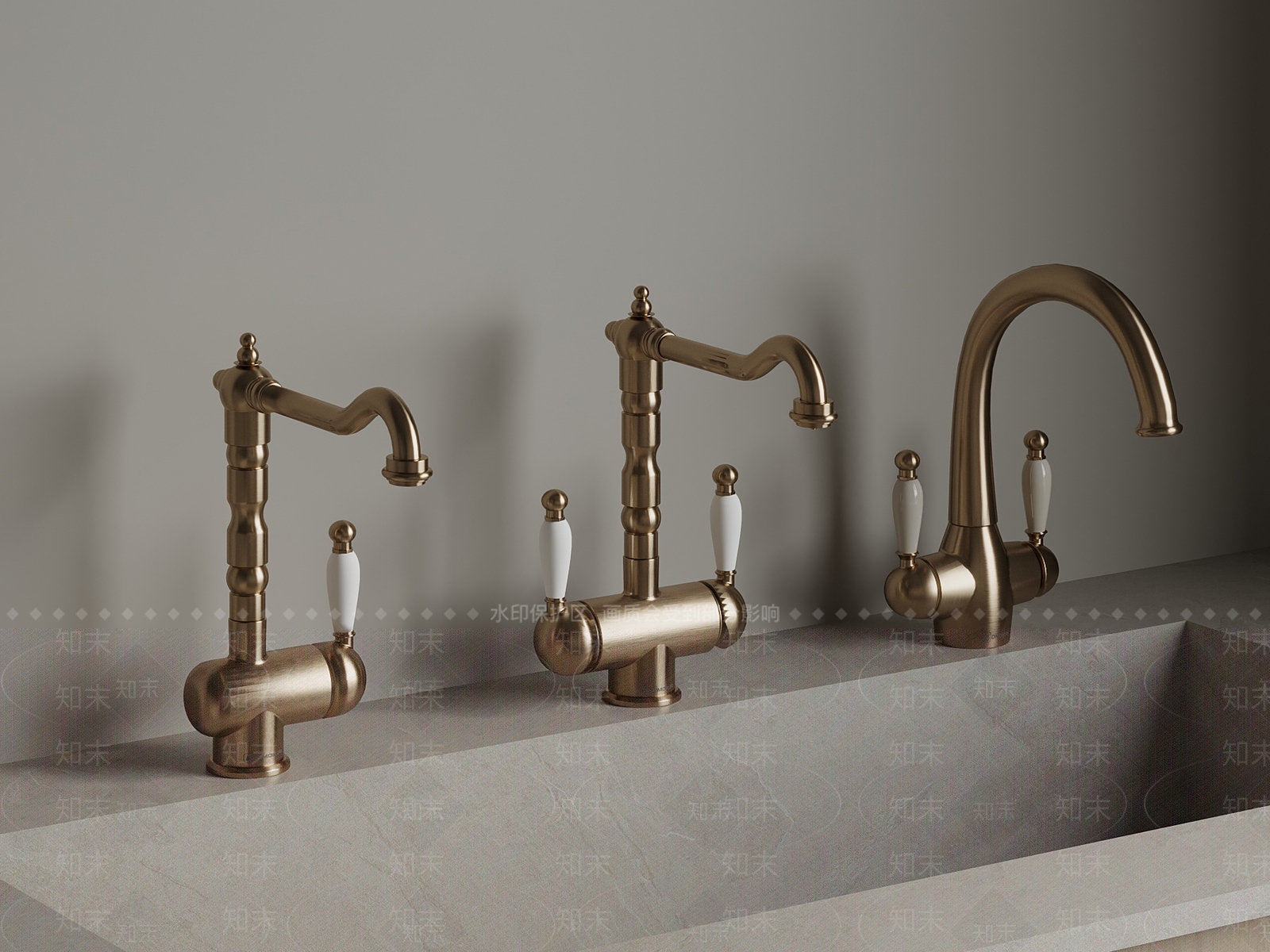 欧式水龙头SU模型下载【ID:1175940295】
