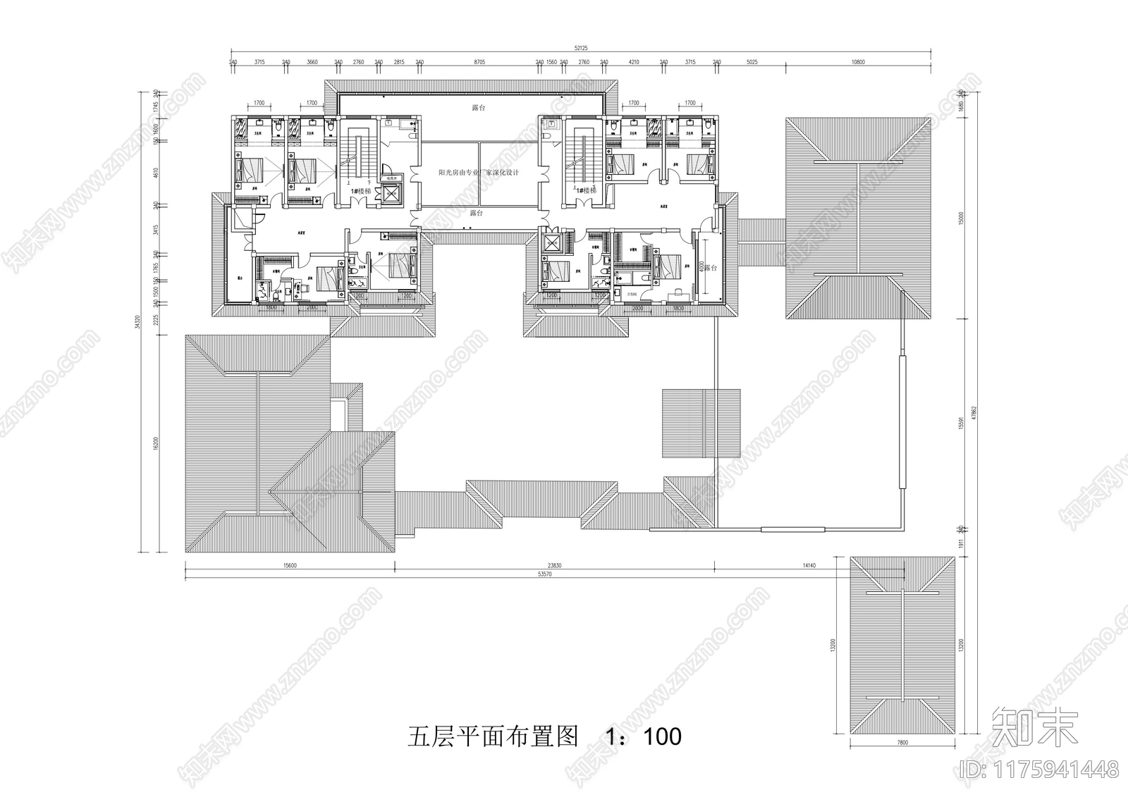 中式四合院施工图下载【ID:1175941448】