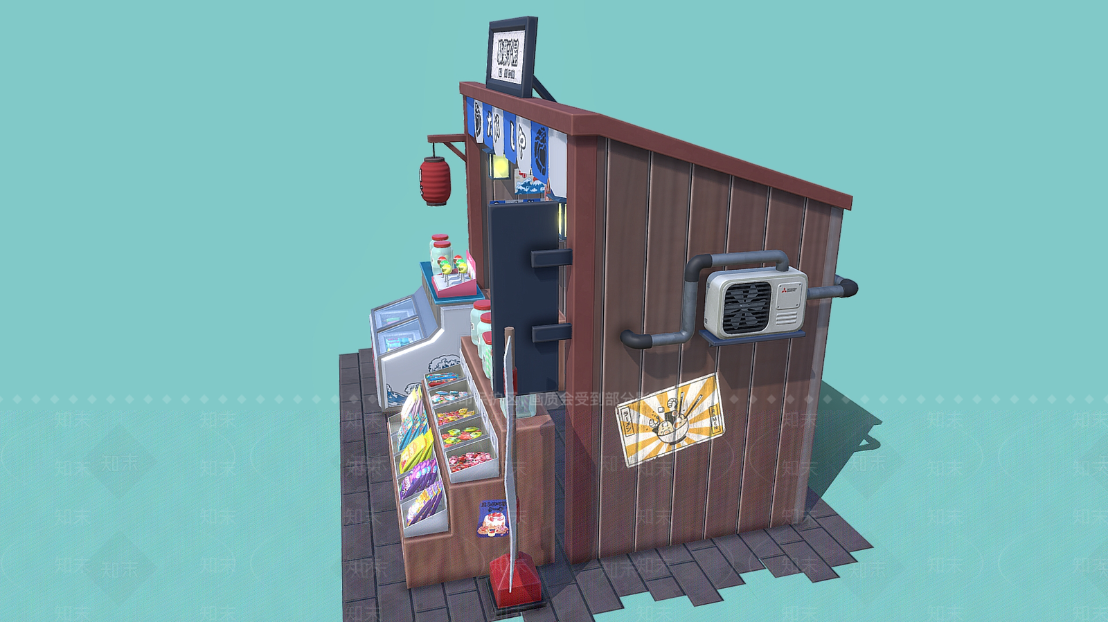 现代艺术风格建筑3D模型下载【ID:1175941694】