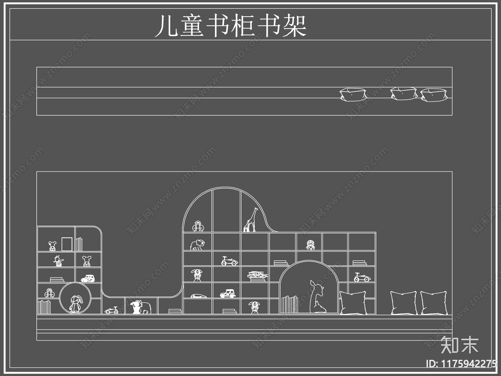 现代柜子施工图下载【ID:1175942275】