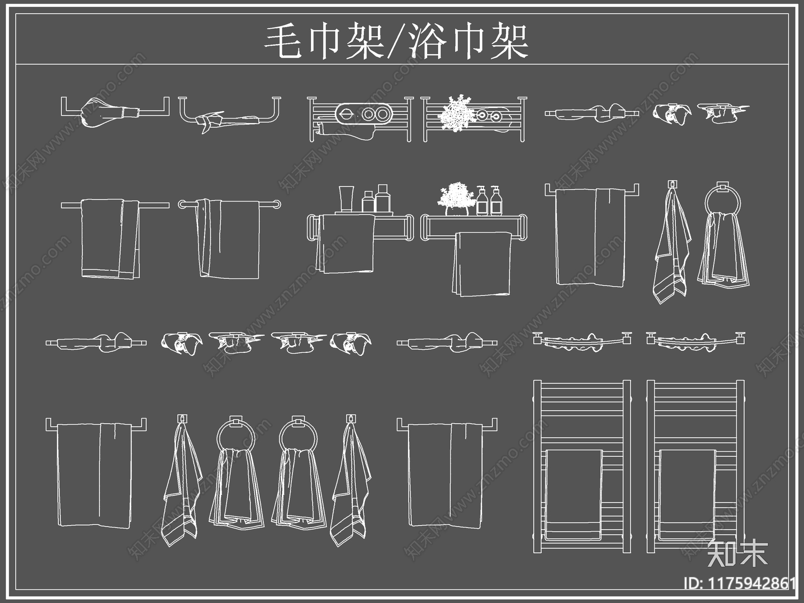 现代卫浴设施cad施工图下载【ID:1175942861】