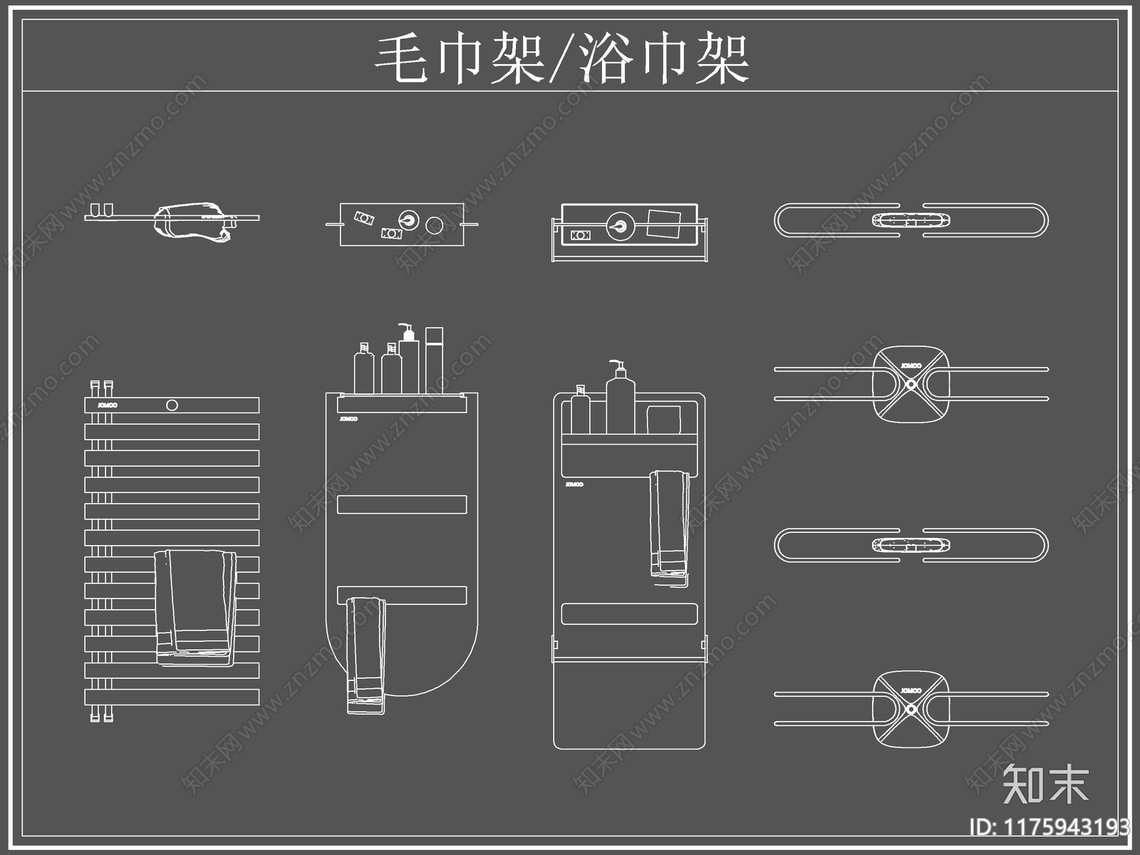 现代卫浴设施cad施工图下载【ID:1175943193】