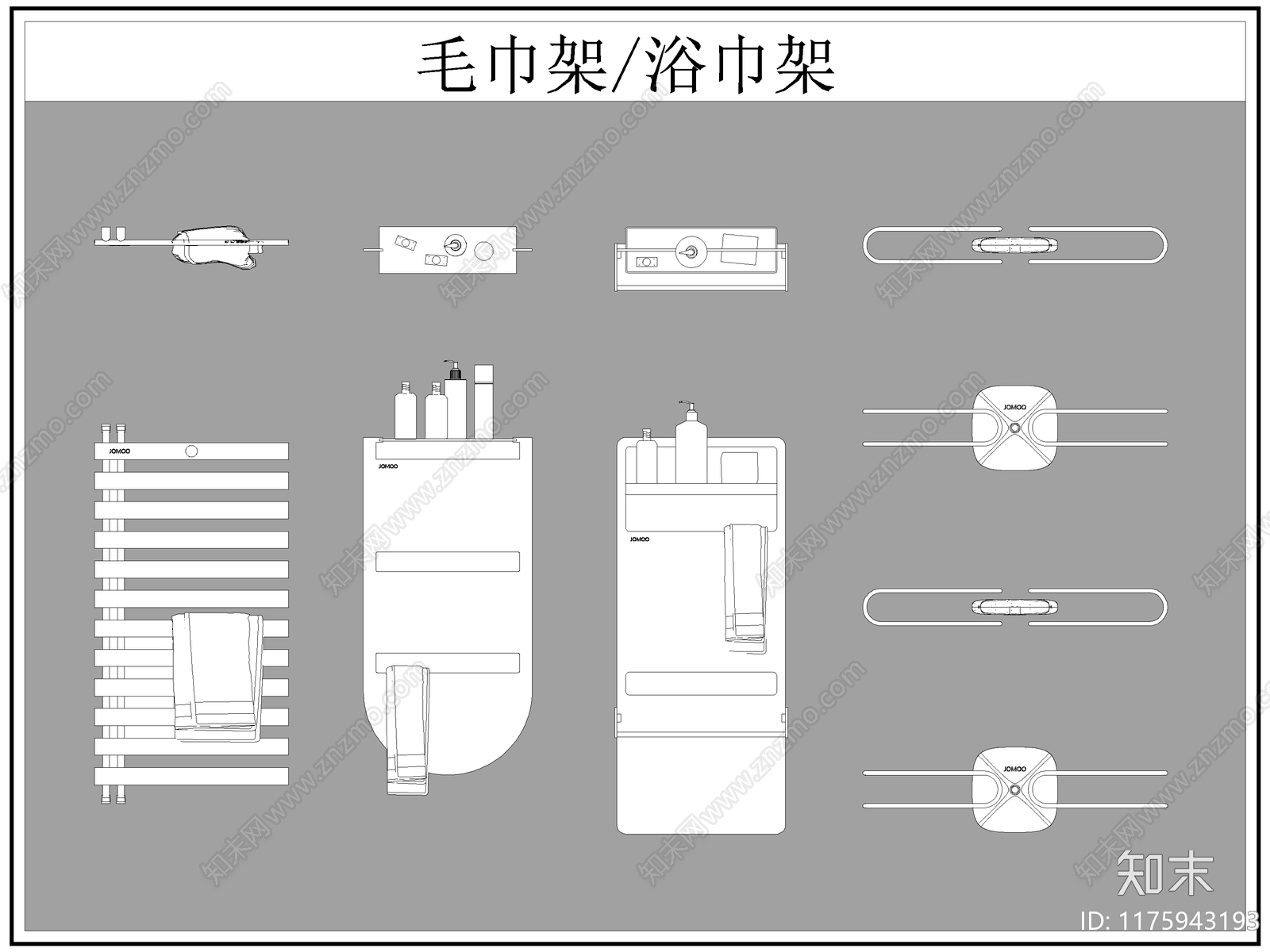现代卫浴设施cad施工图下载【ID:1175943193】