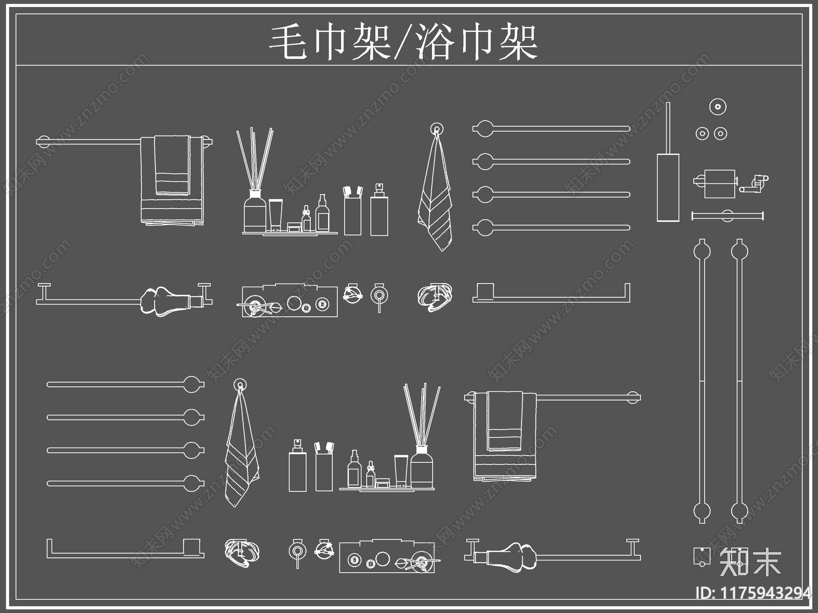 现代卫浴设施cad施工图下载【ID:1175943294】