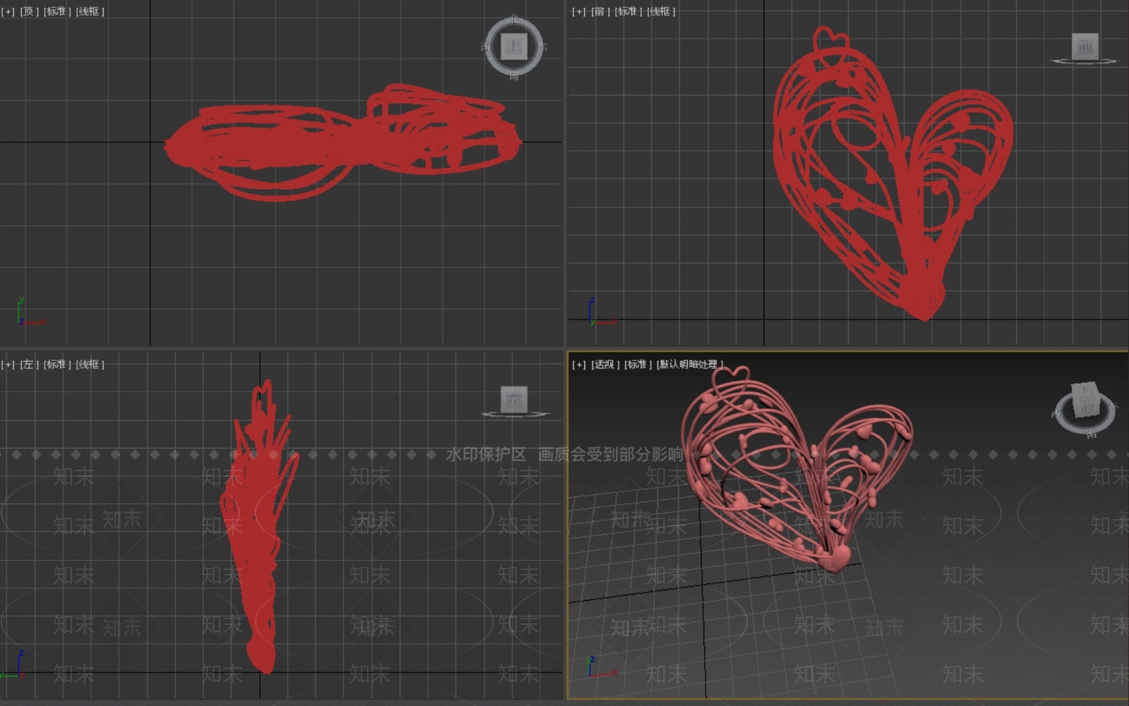现代法式美陈3D模型下载【ID:1177908342】