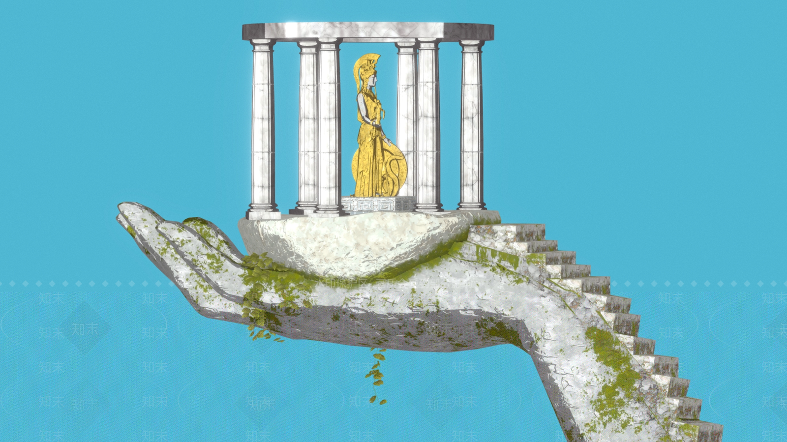 现代欧式美陈3D模型下载【ID:1175944639】
