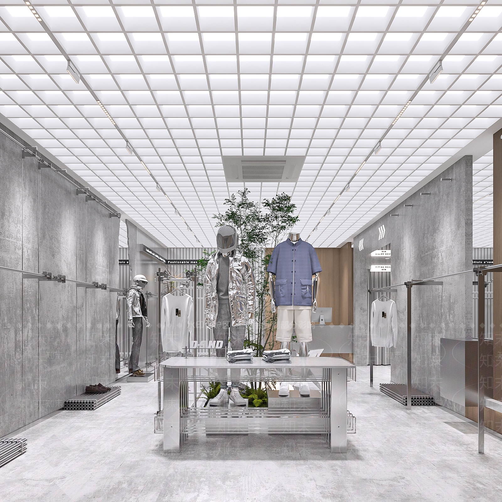 现代服装店3D模型下载【ID:1175952796】