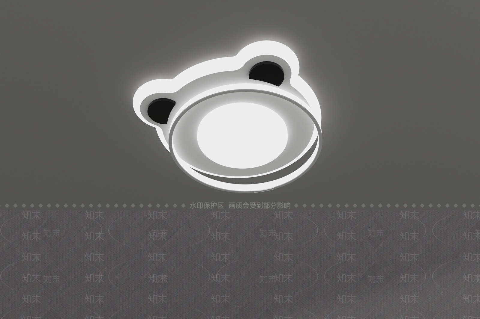 现代吸顶灯3D模型下载【ID:1175954770】