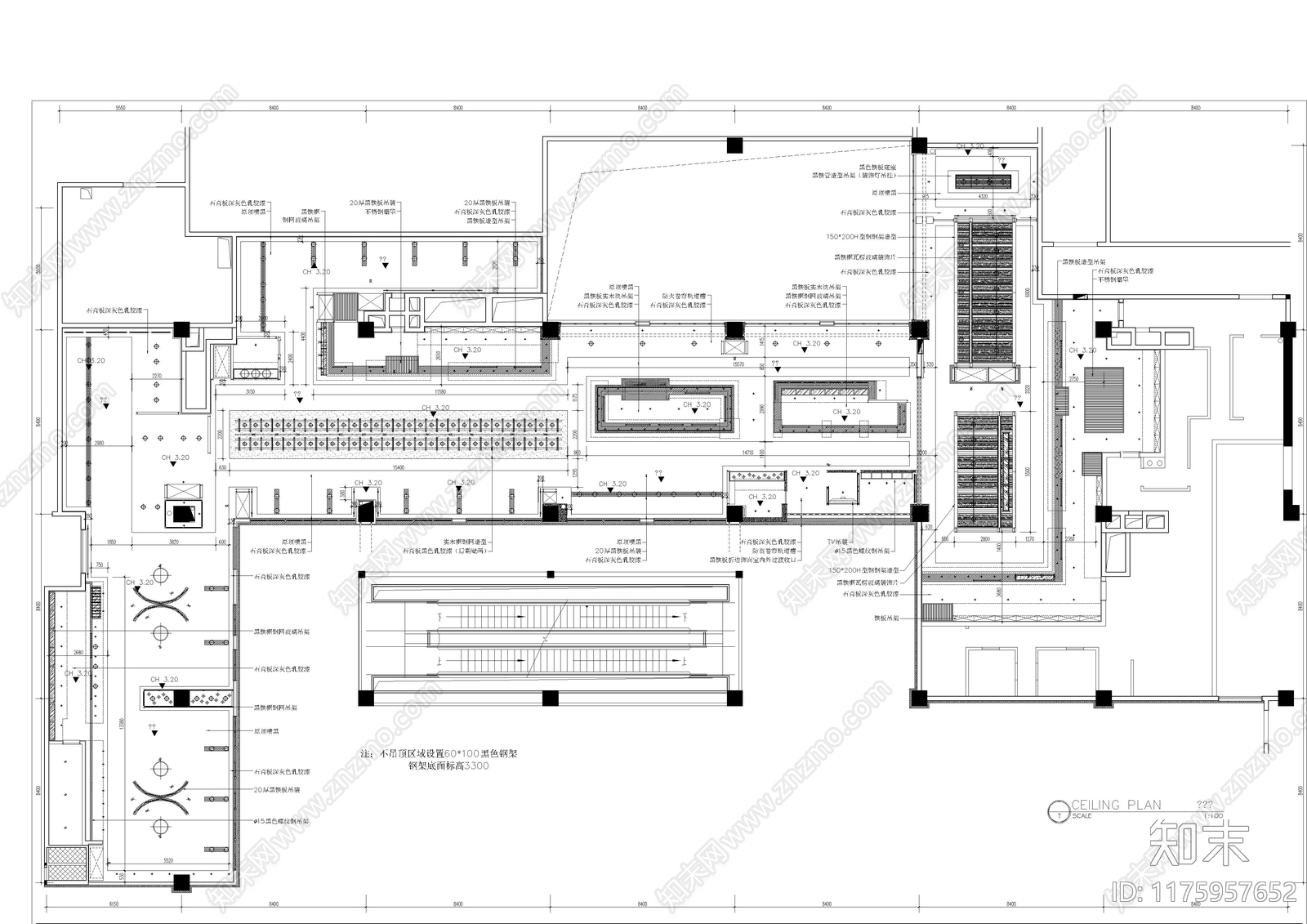 工业自助餐厅施工图下载【ID:1175957652】