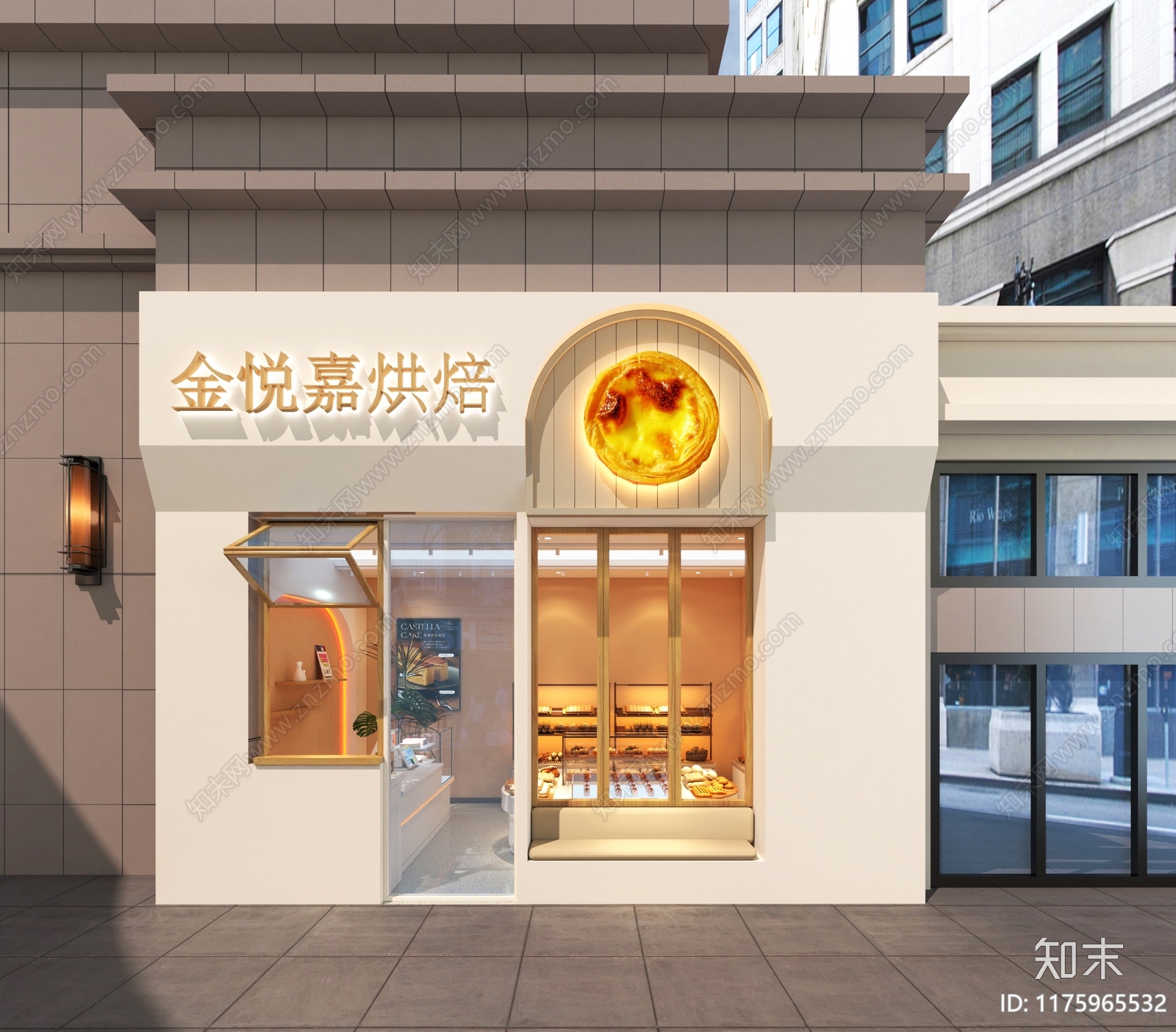 奶油甜品面包店3D模型下载【ID:1175965532】