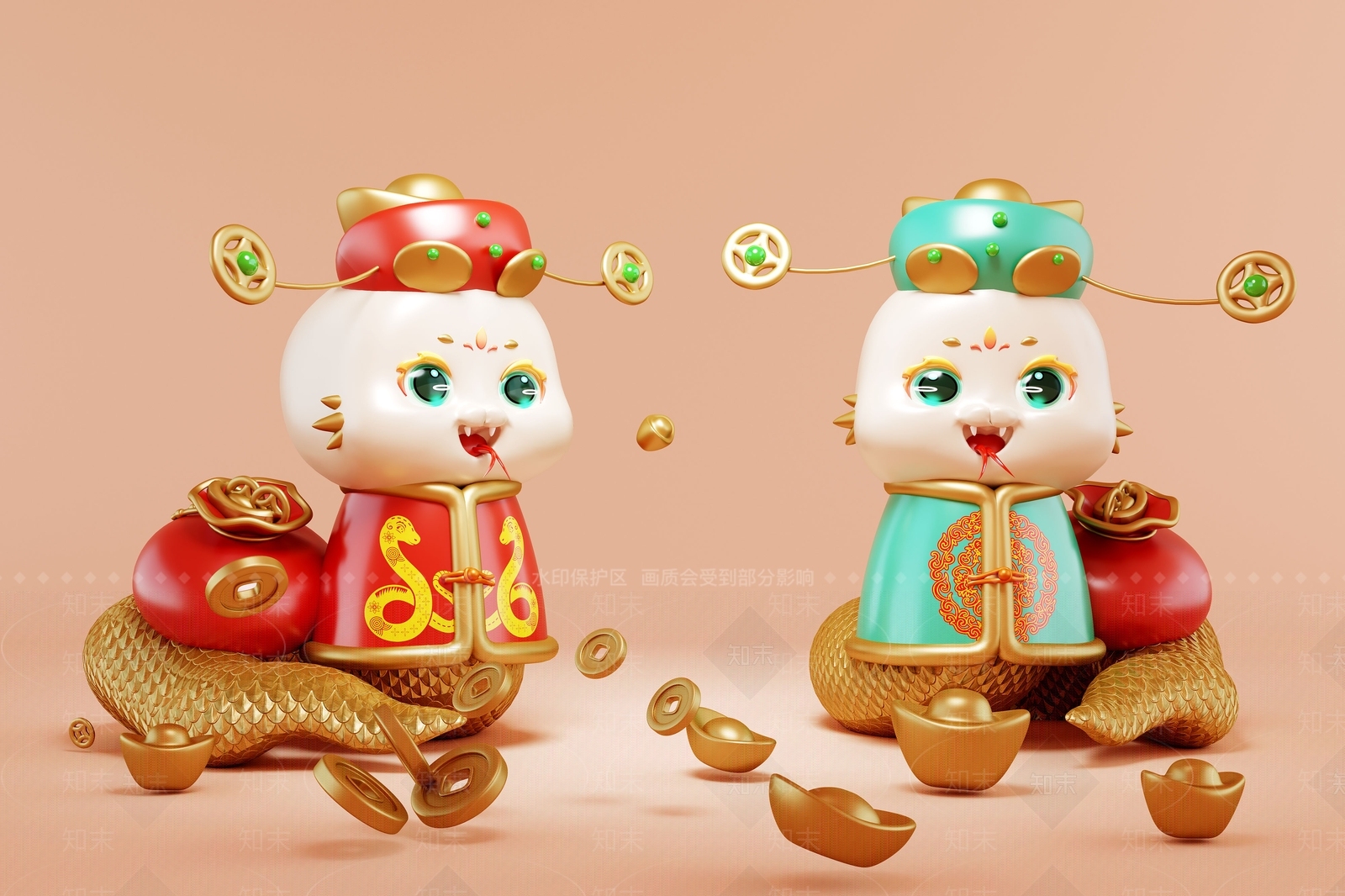 新中式美陈3D模型下载【ID:1175967876】