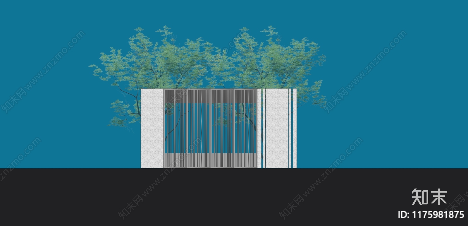 现代其他景观小建筑SU模型下载【ID:1175981875】