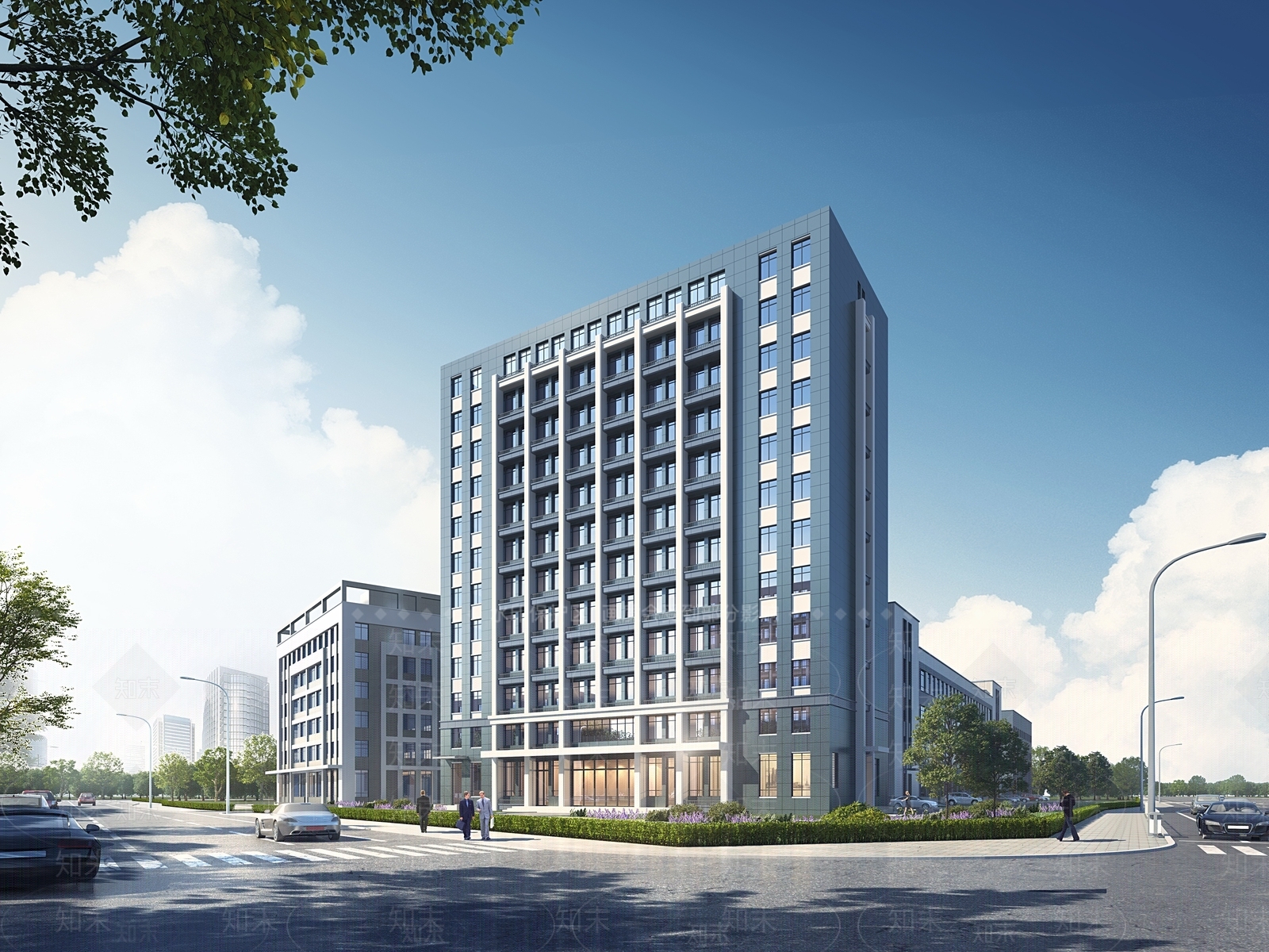 现代办公楼3D模型下载【ID:1175987336】